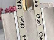 Kitlife Chloe large woody tote bag with strap white - 45*33*13 cm - 6