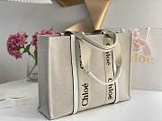 Kitlife Chloe large woody tote bag with strap white - 45*33*13 cm - 3