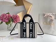 	 Kitlife Chloe small woody tote bag with strap black - 26.5 cmx20x8cm - 1