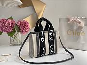 	 Kitlife Chloe small woody tote bag with strap black - 26.5 cmx20x8cm - 6