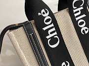 	 Kitlife Chloe small woody tote bag with strap black - 26.5 cmx20x8cm - 4