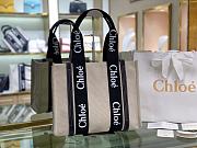 Kitlife Chloe medium woody tote bag with strap black beige - 37*26*12cm - 1