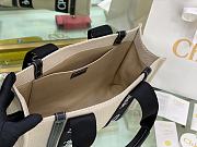 Kitlife Chloe medium woody tote bag with strap black beige - 37*26*12cm - 2