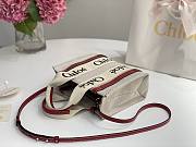 Kitlife Chloe medium woody tote bag with strap dark pink - 26.5 cmx20x8cm - 4