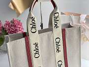 Kitlife Chloe large woody tote bag with strap dark pink - 45*33*13 cm - 5