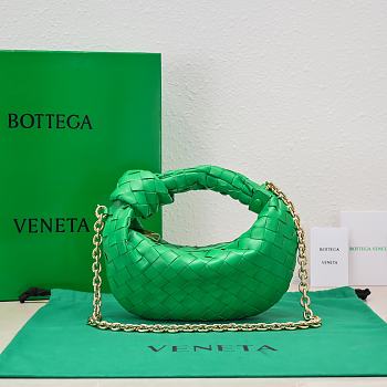 	 Kitlife Bottega Veneta Mini Jodie with chain green - 28x23x8cm