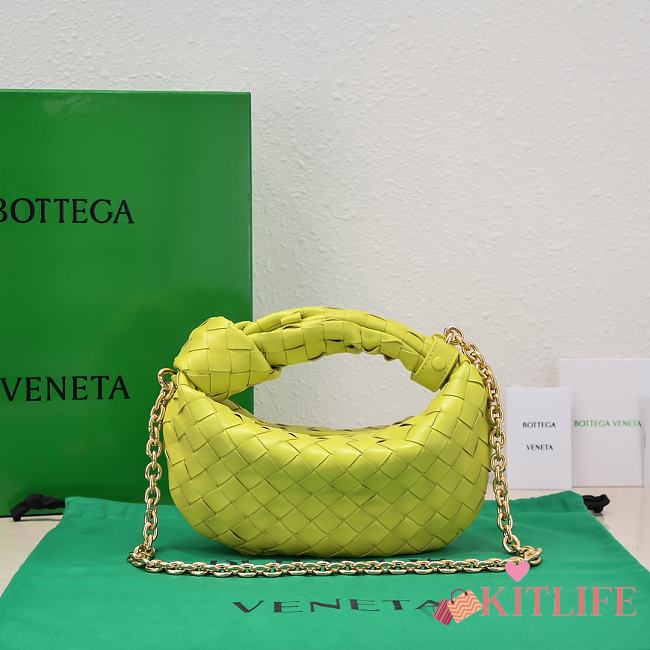 	 Kitlife Bottega Veneta Mini Jodie with chain yellow - 28x23x8cm - 1