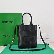 Kitlife Bottega Veneta Small Cassette Tote Bag Black - 22*16.5*5.5cm - 2