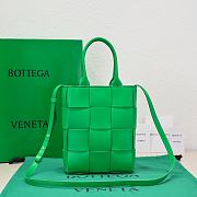 Kitlife Bottega Veneta Small Cassette Tote Bag Green - 22*16.5*5.5cm - 2