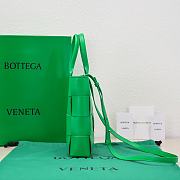 Kitlife Bottega Veneta Small Cassette Tote Bag Green - 22*16.5*5.5cm - 3