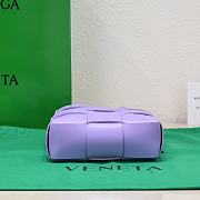 	 Kitlife Bottega Veneta Small Cassette Tote Bag Purple - 22*16.5*5.5cm - 5