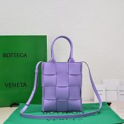 	 Kitlife Bottega Veneta Small Cassette Tote Bag Purple - 22*16.5*5.5cm - 3