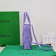 	 Kitlife Bottega Veneta Small Cassette Tote Bag Purple - 22*16.5*5.5cm - 2