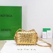 Kitlife Bottega Veneta Mini Loop Crossbody Bag Gold - 17*10*6cm - 1