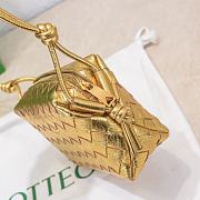 Kitlife Bottega Veneta Mini Loop Crossbody Bag Gold - 17*10*6cm - 5