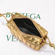 Kitlife Bottega Veneta Mini Loop Crossbody Bag Gold - 17*10*6cm - 3