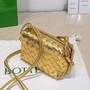 Kitlife Bottega Veneta Mini Loop Crossbody Bag Gold - 17*10*6cm - 4