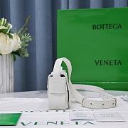 Kitlife Bottega Veneta Salon 03 Cassette Intrecciato White Leather - 12x8x4cm - 3
