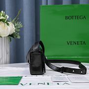 	 Kitlife Bottega Veneta Salon 03 Cassette Intrecciato Black Leather - 12x8x4cm - 4