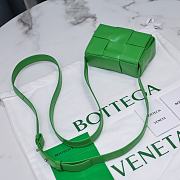 	 Kitlife Bottega Veneta Salon 03 Cassette Intrecciato Parakeet Leather - 12x8x4cm - 4