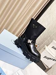Kitlife Prada Black Logo Plaque Combat Boots 1 - 5