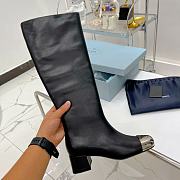 	 Kitlife Prada Knee High Boot Black Leather - 3