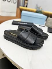 Kitlife Prada Quilted nappa leather slides - Beige, Black, White - 2