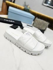 Kitlife Prada Quilted nappa leather slides - Beige, Black, White - 3