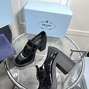 Kitlife Prada Chocolate high-heeled patent leather loafers - 4