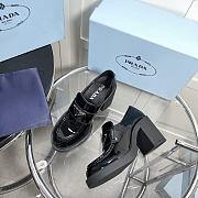 Kitlife Prada Chocolate high-heeled patent leather loafers - 5