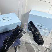 	 Kitlife Prada logo-plaque patent leather loafers  - 2