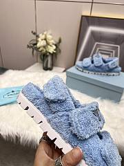 Kitlife Prada Logo Tery Cloth Sandals - White, Black, Pink, Blue - 3
