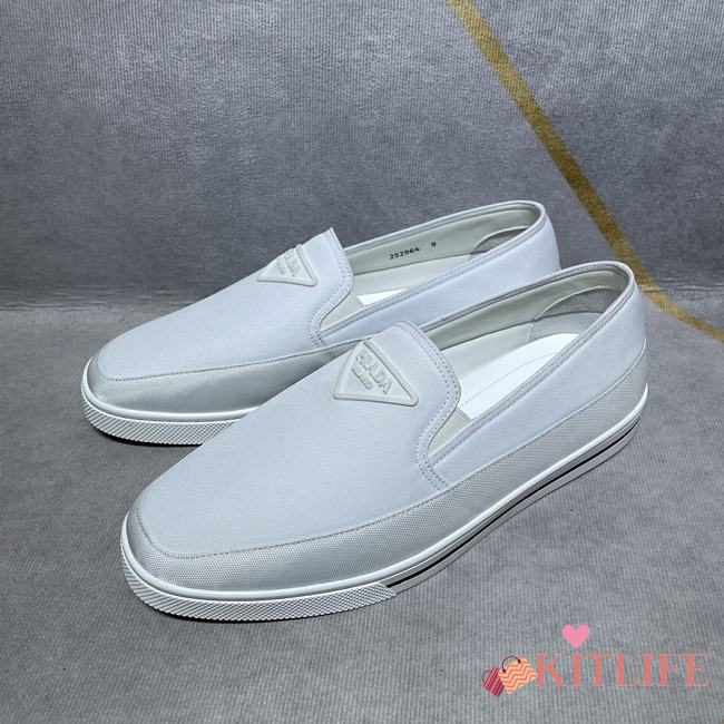 Kitlife Prada Nylon slip-on sneakers - Black, White - 1