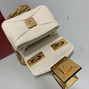 Kitlife Valentino ONE STUD NAPPA MICRO BAG WITH CHAIN Ivory - 11x8x5cm - 3