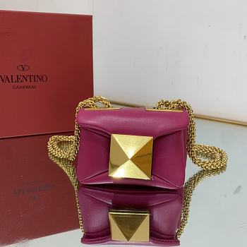 	 Kitlife Valentino ONE STUD NAPPA MICRO BAG WITH CHAIN BLOSSOM - 11x8x5cm