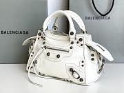 Kitlife Balenciaga NEO CAGOLE XS HANDBAG WITH RHINESTONES WHITE - 26x13x18cm - 2