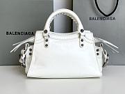 Kitlife Balenciaga NEO CAGOLE XS HANDBAG WITH RHINESTONES WHITE - 26x13x18cm - 3