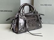 	 Kitlife Balenciaga NEO CAGOLE XS HANDBAG WITH RHINESTONES SILVER - 26x13x18cm - 3