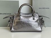 	 Kitlife Balenciaga NEO CAGOLE XS HANDBAG WITH RHINESTONES SILVER - 26x13x18cm - 2