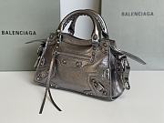 	 Kitlife Balenciaga NEO CAGOLE XS HANDBAG WITH RHINESTONES SILVER - 26x13x18cm - 4