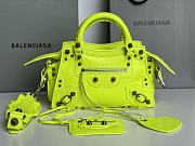 	 Kitlife Balenciaga NEO CAGOLE XS HANDBAG WITH RHINESTONES YELLOW - 26x13x18cm - 1