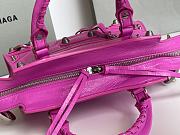 	 Kitlife Balenciaga NEO CAGOLE XS HANDBAG WITH RHINESTONES DARK PINK - 26x13x18cm - 2