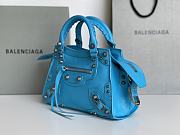 	 Kitlife Balenciaga NEO CAGOLE XS HANDBAG WITH RHINESTONES BLUE - 26x13x18cm - 5