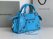	 Kitlife Balenciaga NEO CAGOLE XS HANDBAG WITH RHINESTONES BLUE - 26x13x18cm - 3
