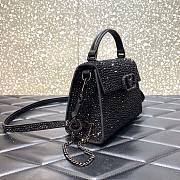 	 Kitlife Valentino VSLING MINI HANDBAG WITH SPARKLING EMBROIDERY BLACK - 19 x 13 x 9cm - 4