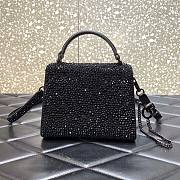 	 Kitlife Valentino VSLING MINI HANDBAG WITH SPARKLING EMBROIDERY BLACK - 19 x 13 x 9cm - 3