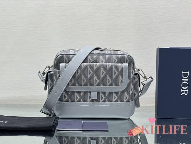 KITLIFE DIOR HIT THE ROAD MESSENGER BAG GREY - 26 x 21 x 8 cm - 1