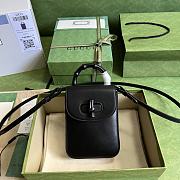 Kitlife Gucci Bamboo mini handbag black hardware - 16x14x4cm - 1