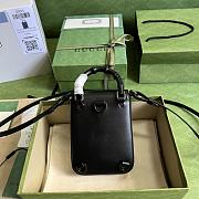 Kitlife Gucci Bamboo mini handbag black hardware - 16x14x4cm - 3