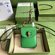 	 Kitlife Gucci Bamboo mini handbag green - 16x14x4cm - 1